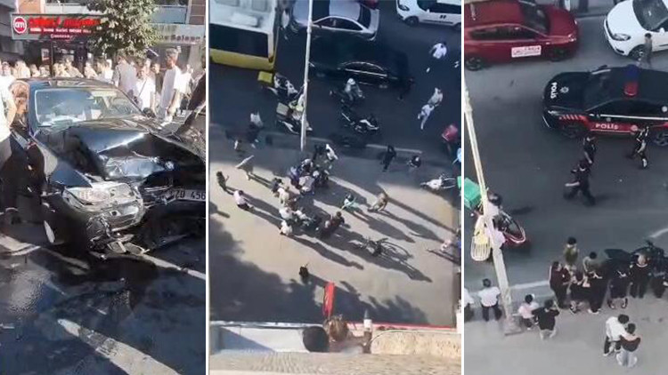 Polisten Kaçan Motosikletli Başka Kazanın Trafiğine Takılınca Yakalandı