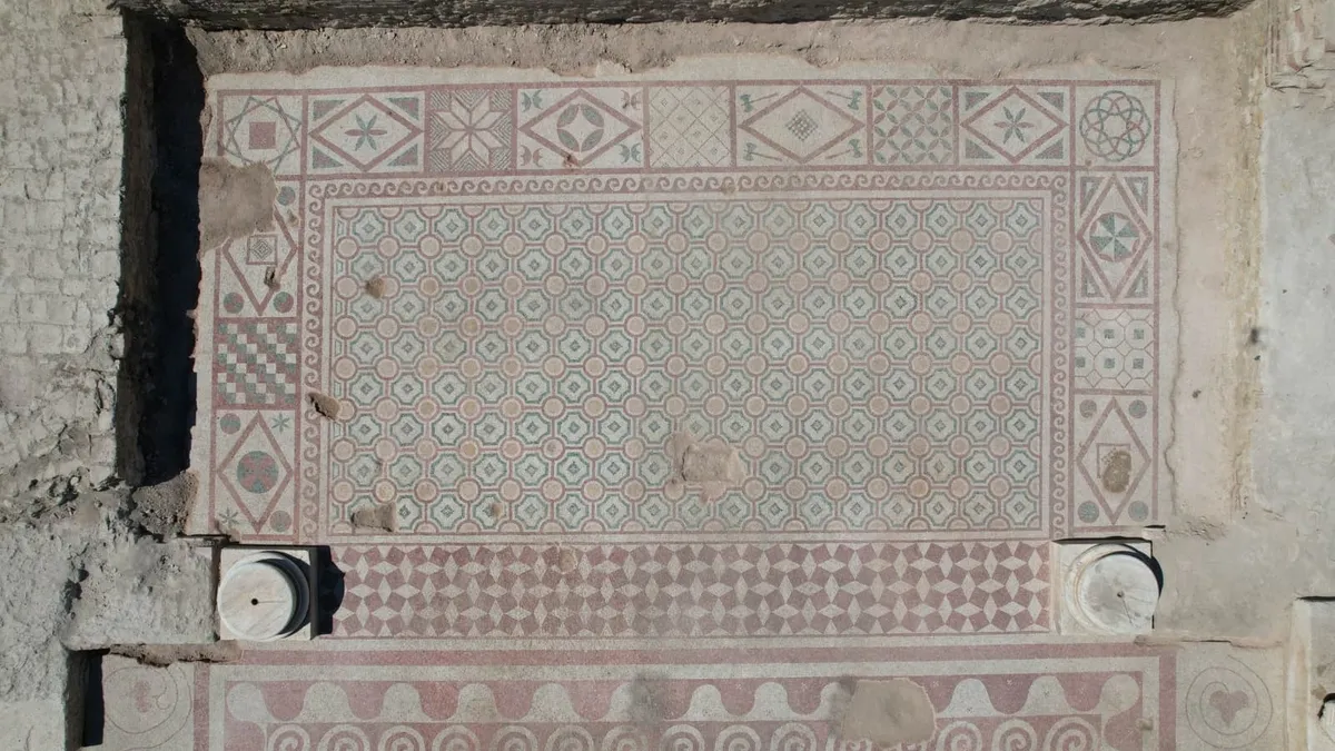 Pompeiopolis'te 105 metrekarelik mozaik bulundu