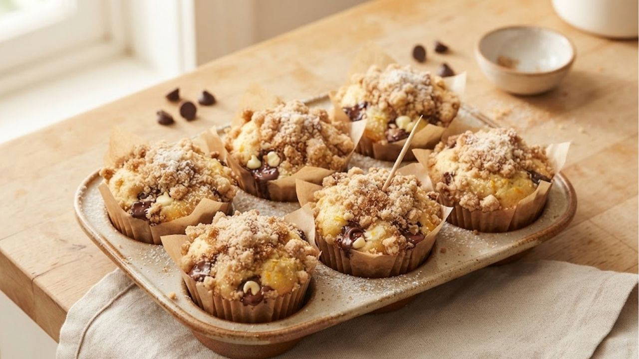 Portakallı Çikolata Parçacıklı Muffin: Çay Saatlerinin Yeni Yıldızı