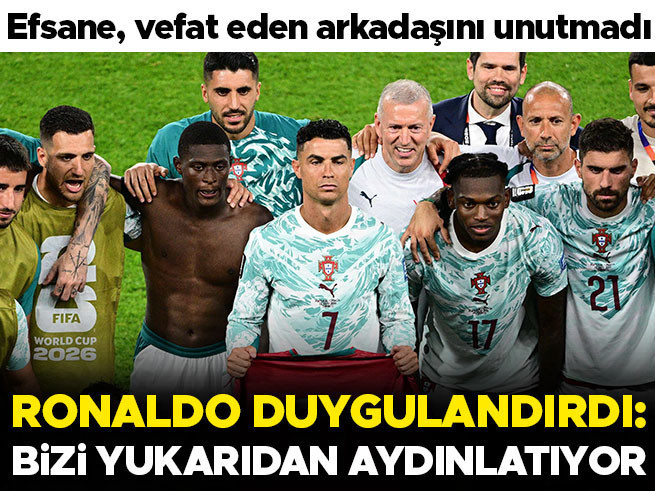 Portekiz-Hırvatistan maçı sonrası Ronaldo'dan duygusal konuşma: Jota'nın ışığı bizi aydınlatıyor