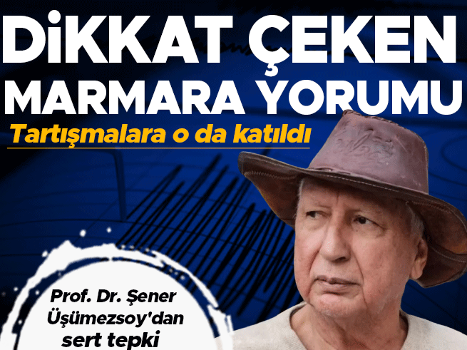 Prof. Dr. Üşümezsoy'dan Marmara depremi için kritik uyarı