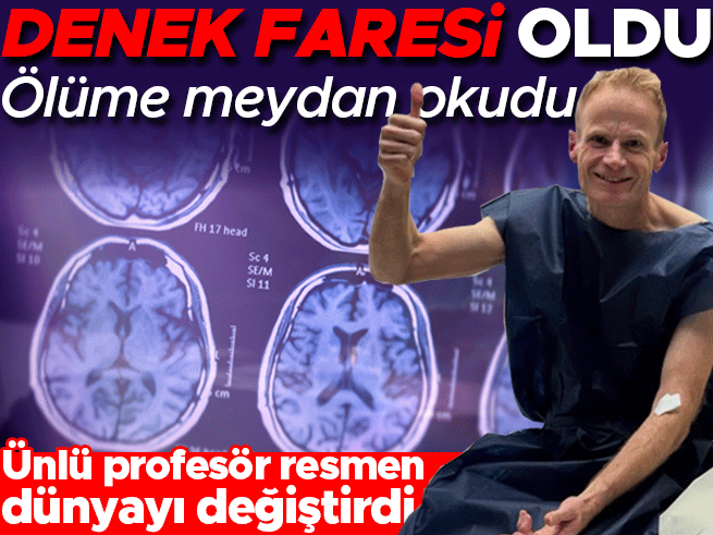 Bilim insanı ölümcül tümöre karşı kendini denek yaptı