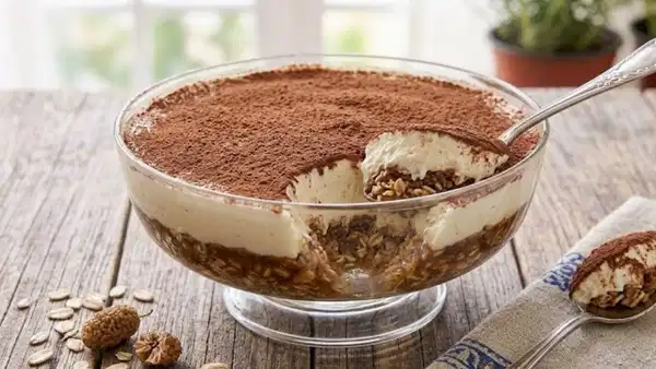 Tiramisu Yulaf Tarifi: Rafine Şekersiz Sağlıklı Tatlı Alternatifi