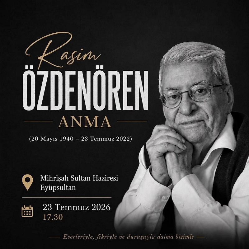 Rasim Özdenören vefatının 4. yılında anılacak