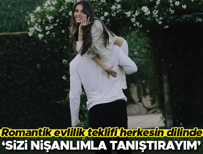 Romantik Evlilik Teklifi Herkesin Dilinde... 'Sizi Nişanlımla Tanıştırayım