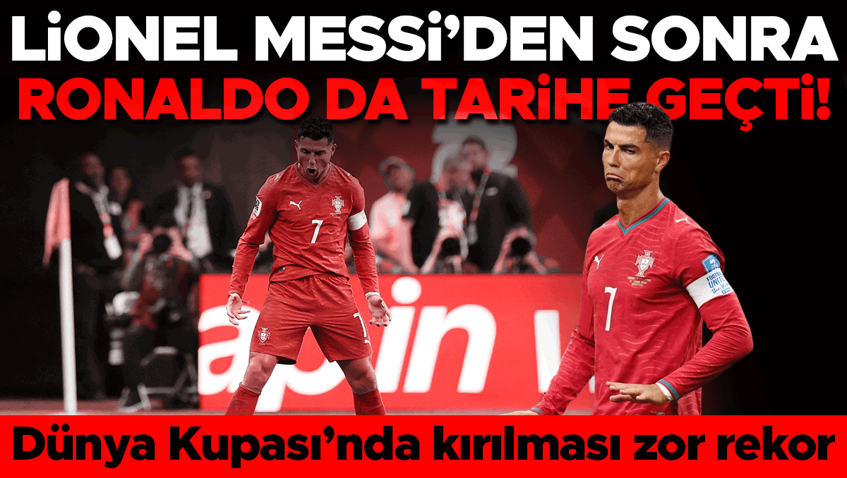 Ronaldo Dünya Kupası'nda tarihi rekora imza attı