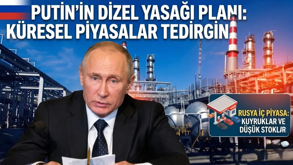 Rusya'dan dizel ihracatına tam yasak sinyali: Küresel piyasalar tedirgin
