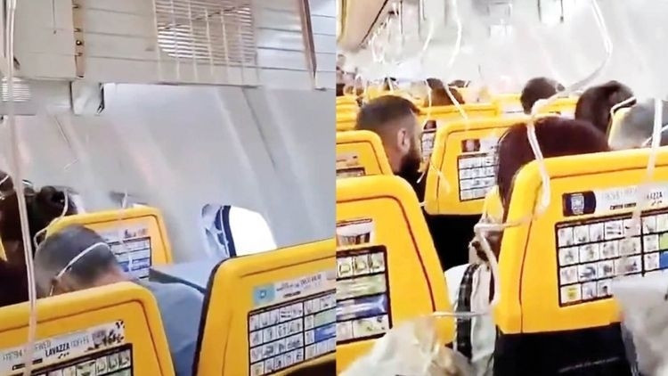 Ryanair uçağında pencere koptu: Yolcu havada dışarı savruldu
