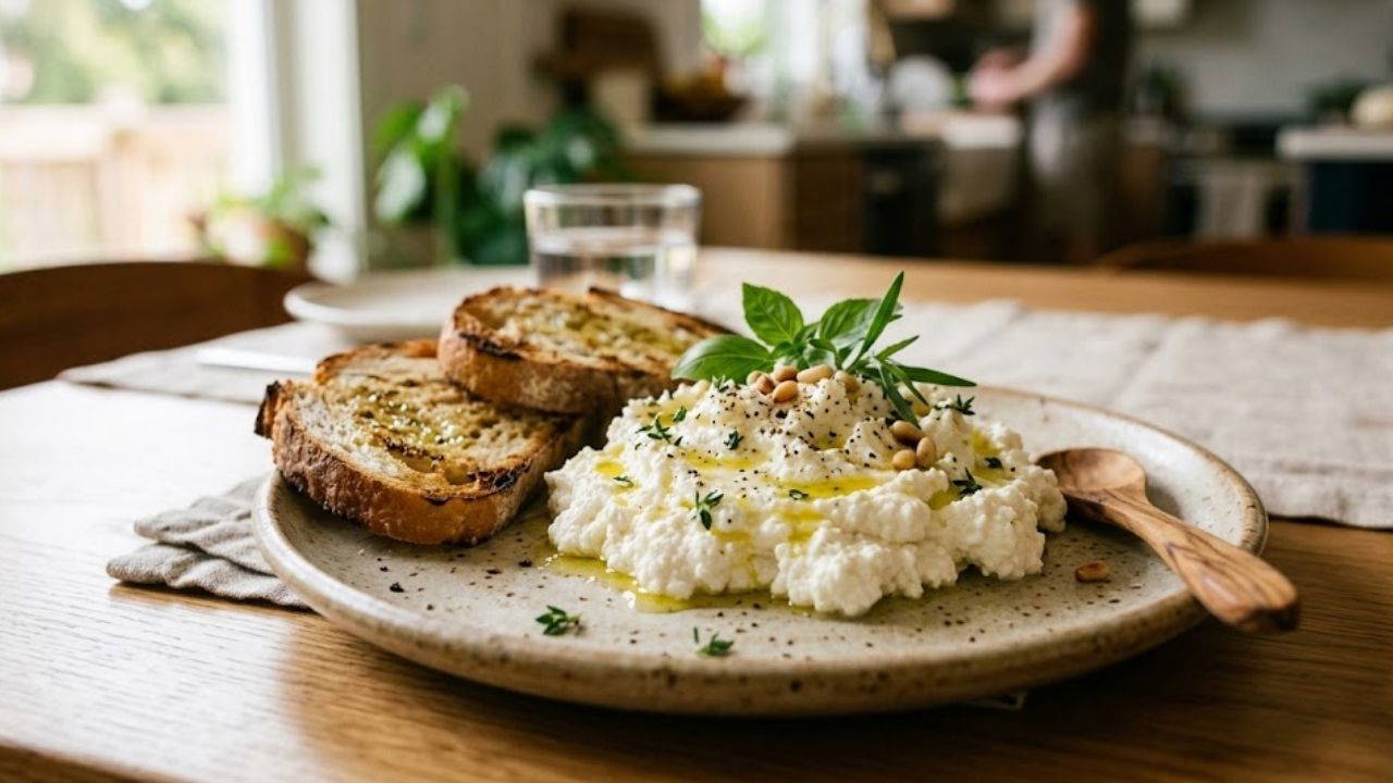 Sadece 2 Malzemeyle Evde İtalyan Ricotta Peyniri Tarifi