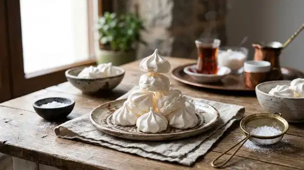 Sadece 3 Malzemeyle Beze Tarifi: Çay Saatlerinin Vazgeçilmezi