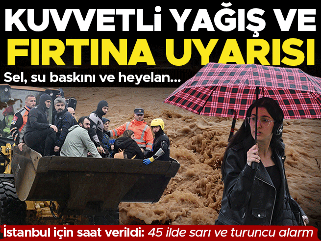 Sağanak Geri Geliyor: 45 İlde Sel Alarmı