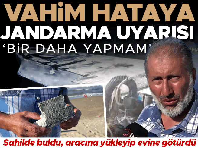 Sahilde bulduğu İHA'yı yapay zekaya sorup evine götürdü: Jandarmadan uyarı
