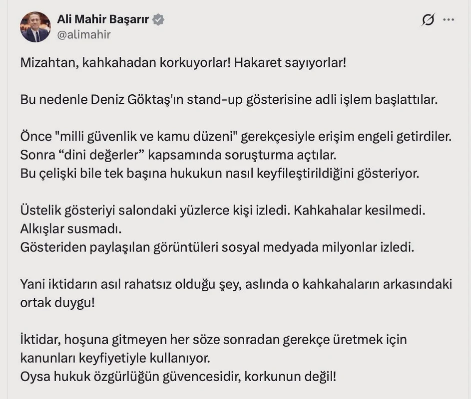 Sahnede iki yüzlülük: Kur'an'a mizah, Alevilere rezillik