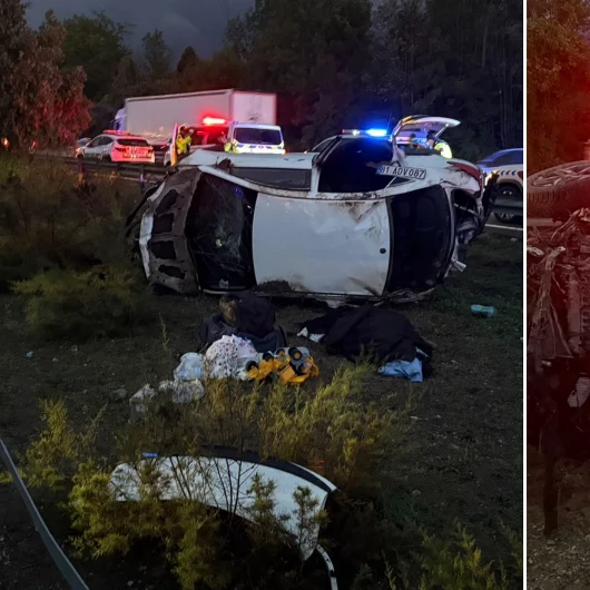 Sakarya'da otomobil devrildi: 1 ölü, 4 yaralı