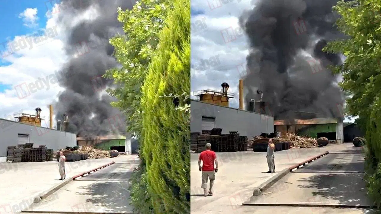 Sakarya'daki Palet Fabrikasında Yangın Kontrol Altına Alındı