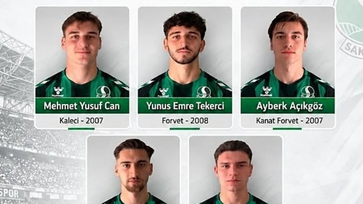 Sakaryaspor Altyapısından 5 Genç A Takımda