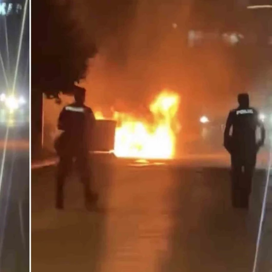 Samsun'da Seyir Halindeki Otomobil Alev Alev Yandı
