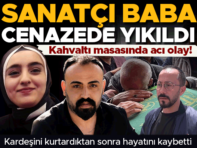 Sanatçı baba cenazede gözyaşlarına boğuldu: Ağabey hayatını kaybetti, kız kardeşi yaşam mücadelesi veriyor