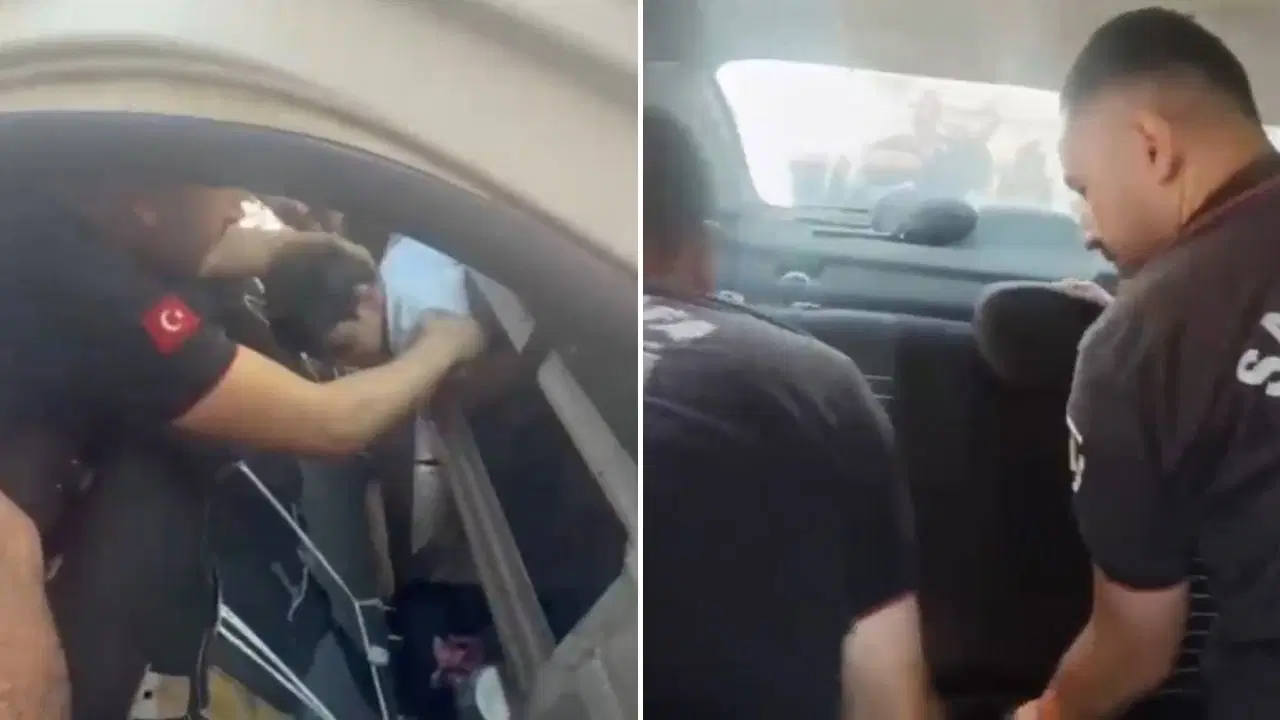 Şanlıurfa'da bagajda kilitli kalan çocuk itfaiye tarafından kurtarıldı