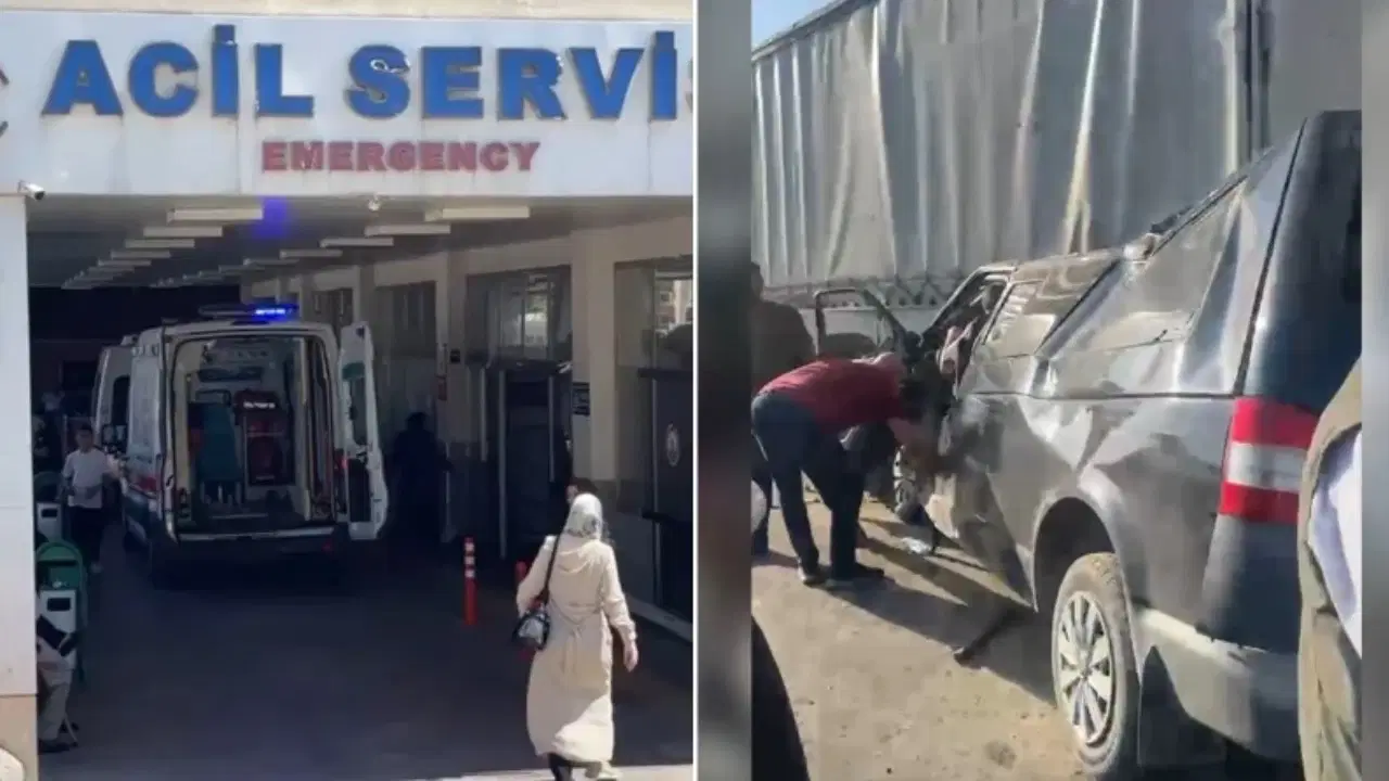 Şanlıurfa'da minibüs tıra çarptı: 2 ölü, 2 yaralı