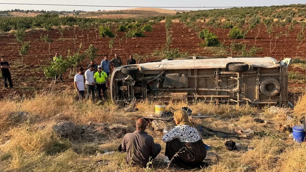 Şanlıurfa'da tarım işçilerini taşıyan minibüs devrildi: 22 yaralı