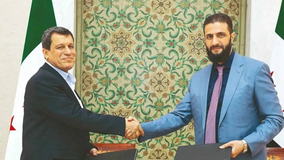 Şara ve Mazlum Abdi Şam'da Entegrasyon Masasında Buluştu