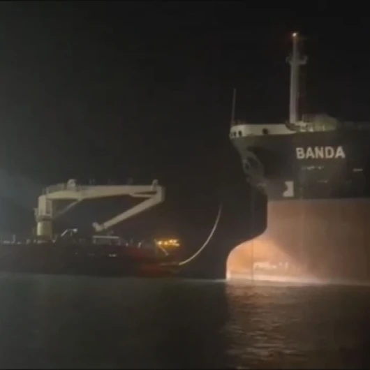 Sarıyer Açıklarında Karaya Oturan Petrol Tankeri Kurtarıldı