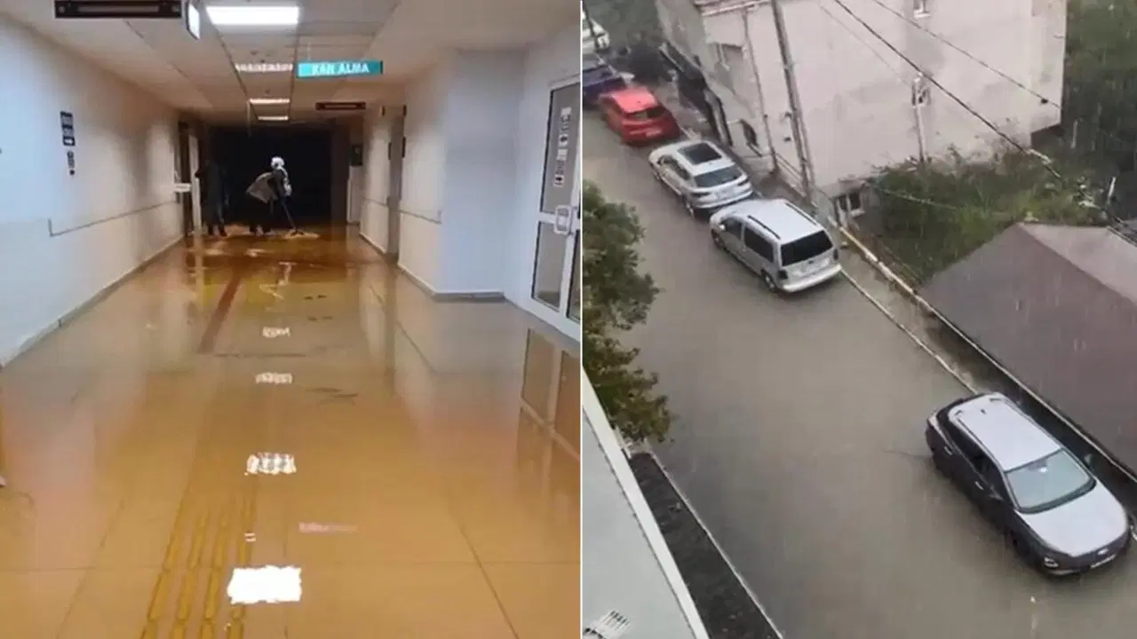 Sarıyer'de Sağanak Felaketi: Hastaneyi Su Bastı