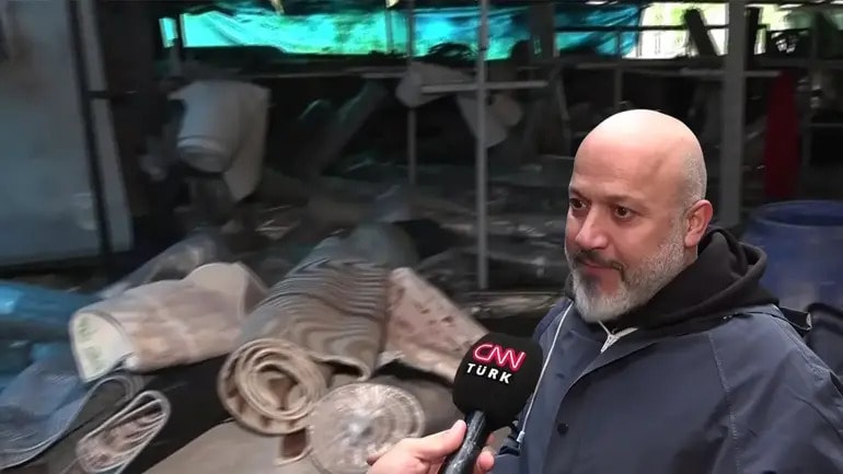 Sarıyer'de Sel Felaketi: Halı Yıkama İşletmesi Çamur Altında Kaldı