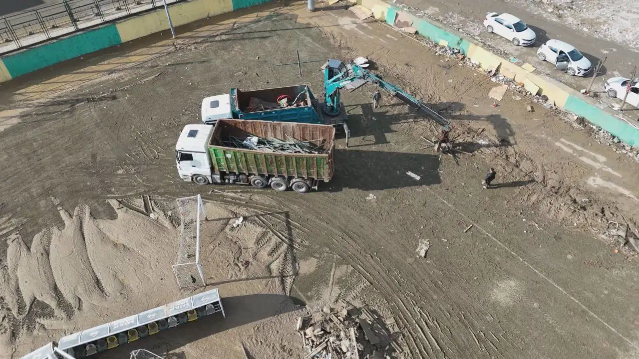 Sarıyer'de Ayazağa Atatürk Stadı Enkazı Kaldırılıyor