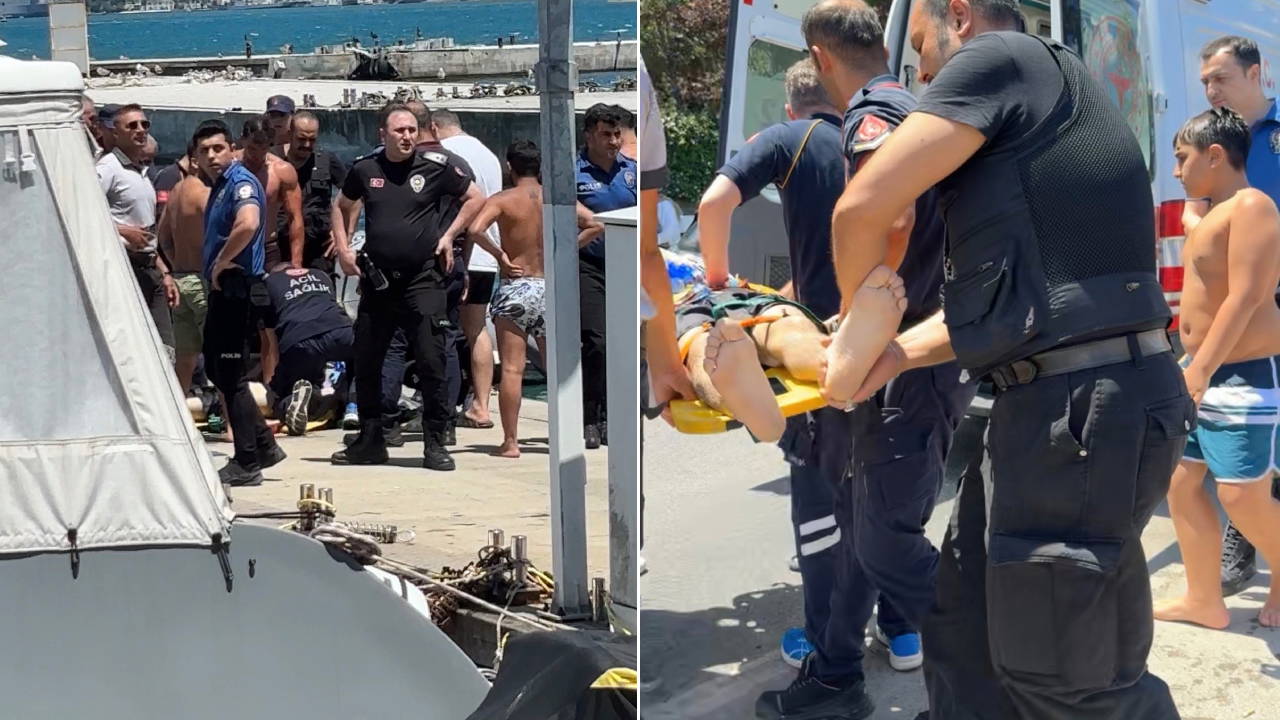 Sarıyer'de boğulma tehlikesi geçiren genç hastaneye kaldırıldı