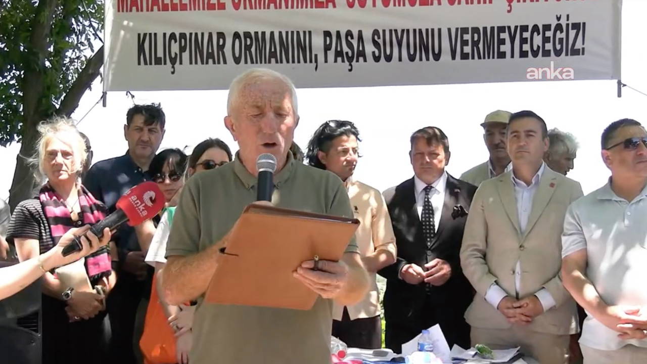 Sarıyerliler Kılıçpınar Ormanı'nda betonlaşmaya karşı: 'Nefes hakkına el koymaktır