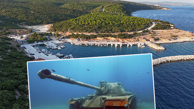 Saros'un Derinliklerinde Tank Batığı Dalış Turizminin Yeni Gözdesi