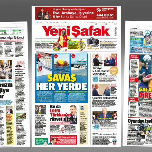 Savaş Her Yerde: Yeni Şafak'ın 14 Ekim 2026 Sayısı