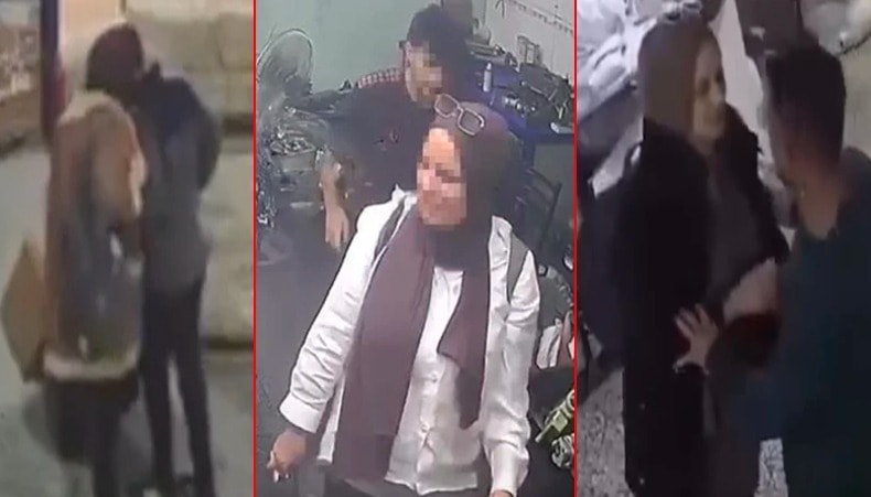 Seri tacizci kadın kameralara yakalandı: Mağazalarda erkeklere çirkin teklif
