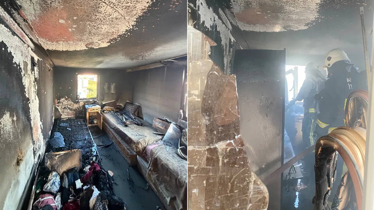Serik'te Otel İşçilerinin Kaldığı Villada Yangın Panik Yarattı