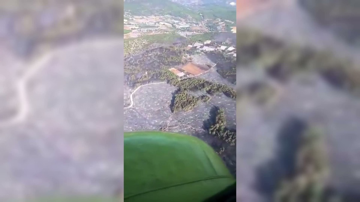 Seydikemer'den Kaş'a sıçrayan orman yangını kontrol altına alındı