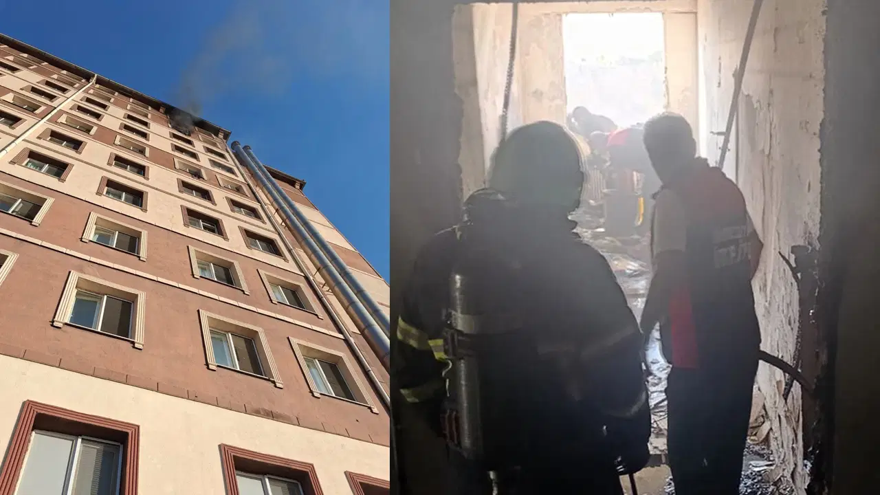 Siirt'te Kız Öğrenci Yurdunda Yangın Panik Yarattı