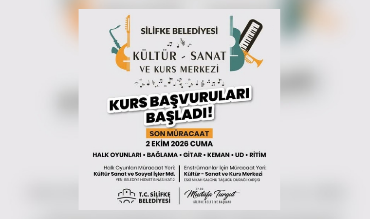 Silifke'de Halk Oyunları ve Enstrüman Kurs Kayıtları Başladı