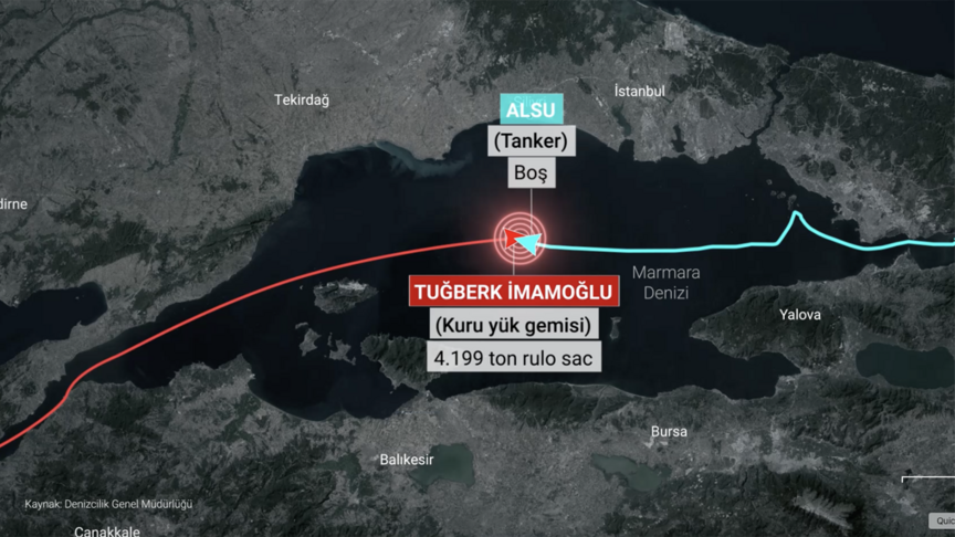 Silivri açıklarında iki gemi çarpıştı: Ön bilirkişi raporu hazır