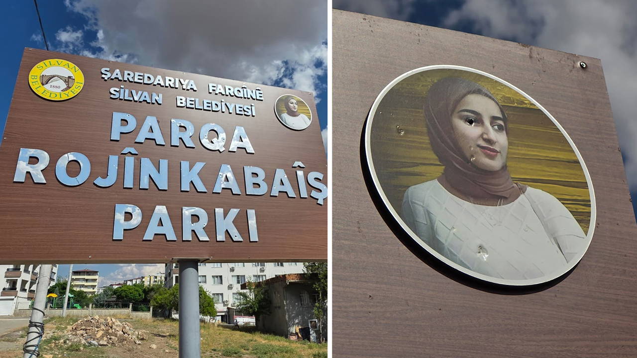 Silvan'da Rojin Kabaiş Parkı tabelasına silahlı saldırı: Belediye Başkanı olayı kınadı