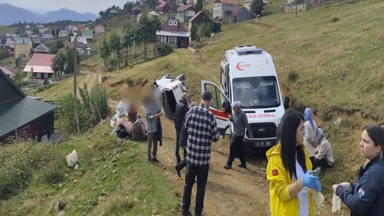 Sis Dağı Yaylası'nda kamyonet uçuruma yuvarlandı: 1'i ağır çok sayıda yaralı