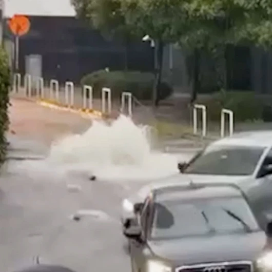 Şişli'de Sağanak Rögar Taşırdı: Sular Fışkırdı
