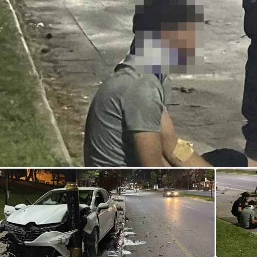 Sivas'ta Kontrolden Çıkan Otomobil Aydınlatma Direğine Saplandı: 4 Yaralı