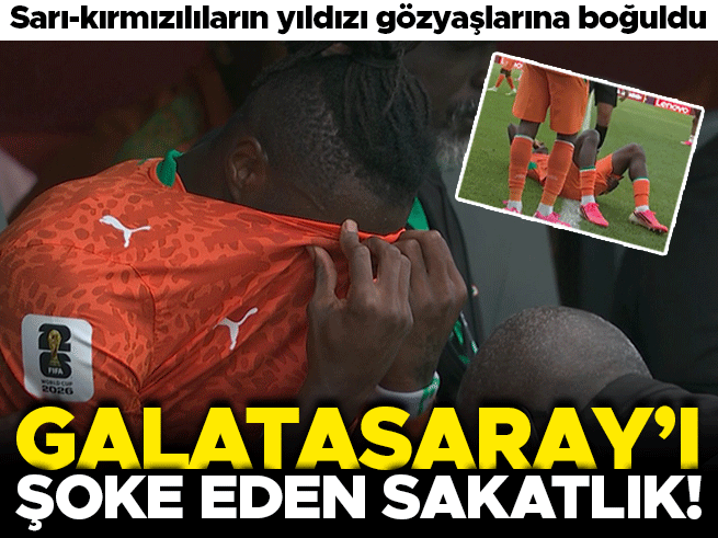 Şok: Singo, Dünya Kupası'nda sakatlanıp gözyaşlarıyla çıktı! Galatasaray alarmda