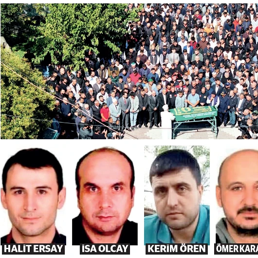 Soma Maden Faciasında 5 Madenci Son Yolculuğuna Uğurlandı