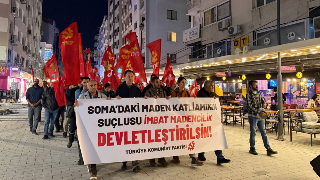 Soma Maden Faciası Sonrası TKP'den İzmir'de Protesto