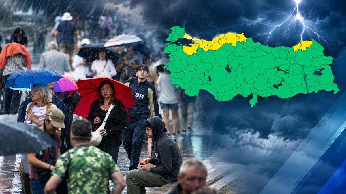 Sonbahar Sert Geliyor: İstanbul Dahil 14 İle Sağanak Uyarısı