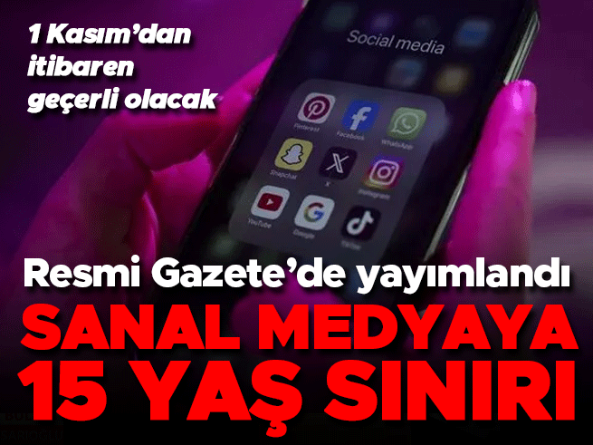 Sosyal Medyada 15 Yaş Düzenlemesi Resmi Gazete'de