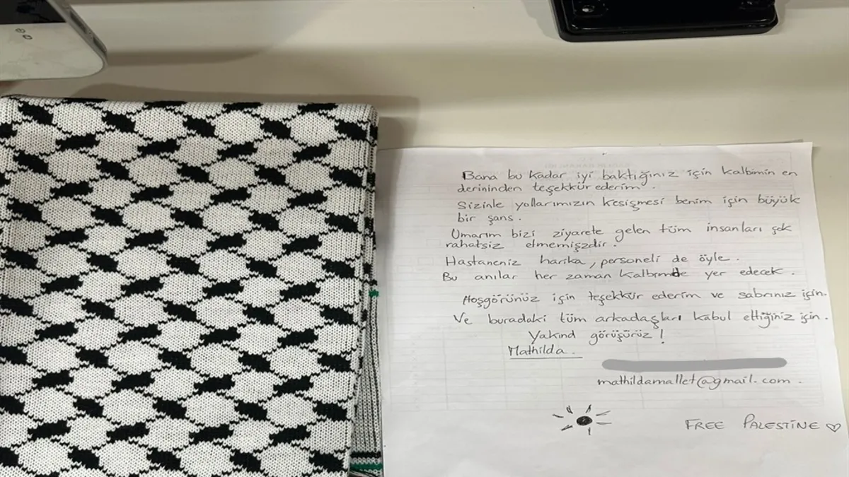 Sumud Filosu aktivistinden sağlıkçılara veda: Kalbimde yeriniz var